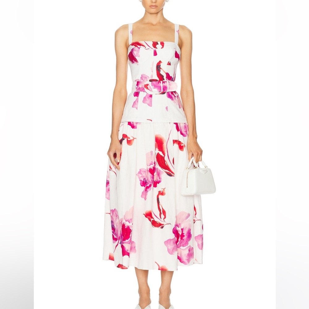 NICHOLAS Lidia Bustier Drop Waist Dress